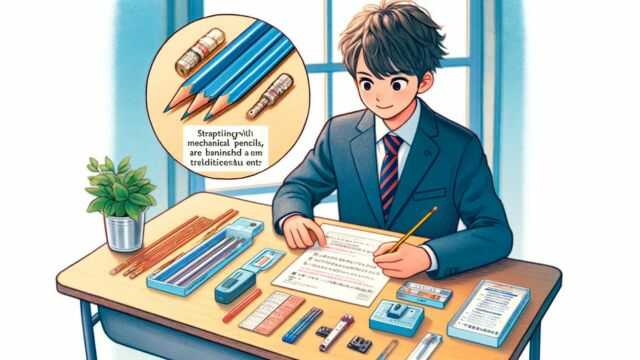 中学受験でシャーペン禁止の学校