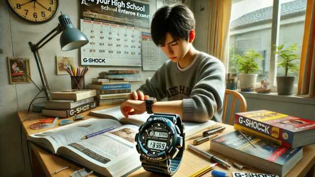 高校受験必勝！G-SHOCKで時間管理