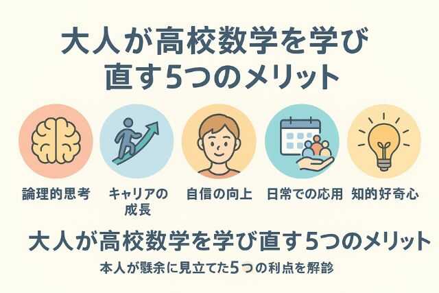 会人が数学でつまずく理由とその解決策を図示