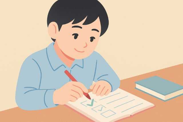 達成感を表す日本人学生のチェックリスト