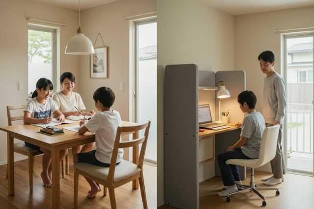 中学生のリビング学習は逆効果？