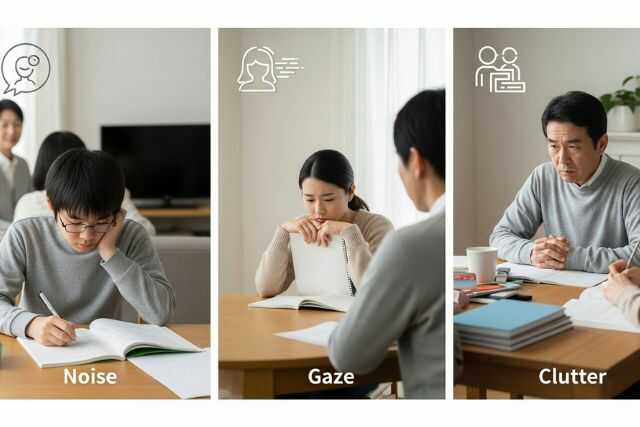 中学生のリビング学習は逆効果？