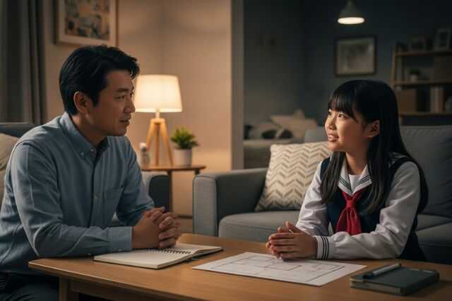 中学生のリビング学習は逆効果？